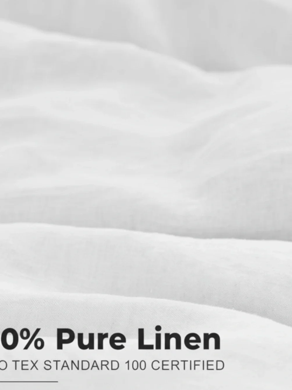 BUNDLE three 100% linen duvet Covers Sets, Natural flax,white-white, light gray